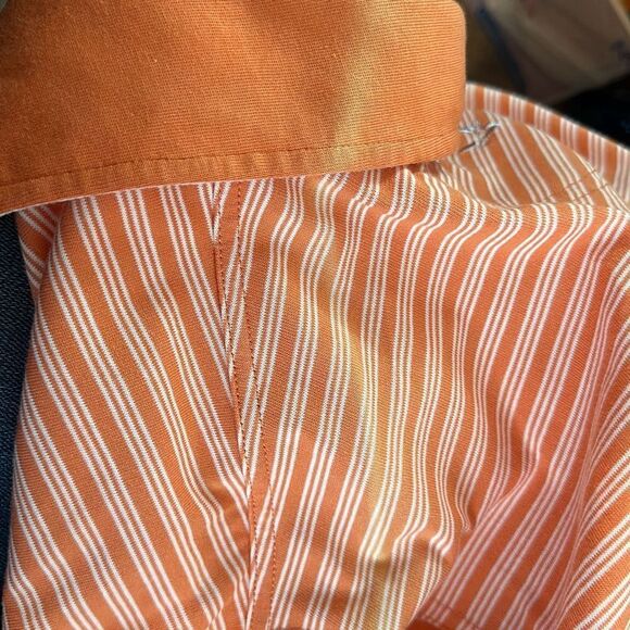 Callaway Mens Orange White Striped Golf Polo Short Sleeve Shirt size L LOOK - Picture 12 of 12